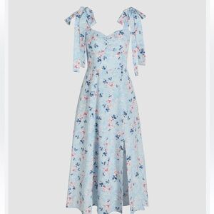 NWOT Cider midi dress with front slit size medium